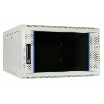DSIT DS6604W armadio server a parete 4U con porta in vetro, 600 x 600 x 280 mm, bianco
