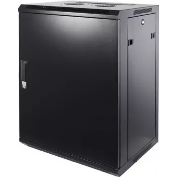 DSIT DS6415M armadio rack server a parete 15U con porta in metallo, 600x450x770 mm, nero