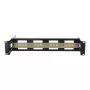 DSIT supporto per guida DIN 2U per rack 19 pollici, profondità regolabile 100-200 mm, TS35, nero