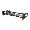 DSIT supporto per guida DIN 2U per rack 19 pollici, profondità regolabile 100-200 mm, TS35, nero