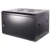 DSIT DS6604M armadio server a parete 4U con porta in metallo, 600 x 600 x 280 mm, nero
