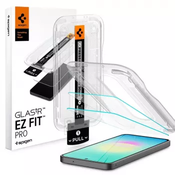 Spigen Glas.tR EZ Fit Pro confezione da 2 vetro temperato protezione display per Samsung Galaxy A27 5G - chiaro