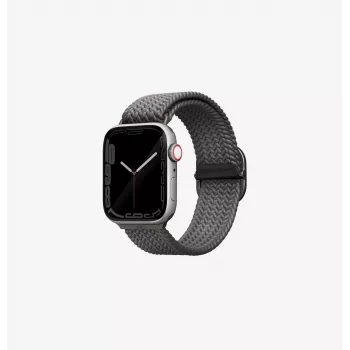 UNIQ Aspen Braided Loop cinturino per Apple Watch 42/41/40mm serie 1-11/SE/SE2/SE3 - granito grigio