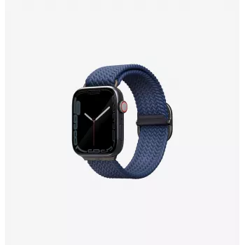 UNIQ Aspen Braided Loop cinturino per Apple Watch 42/41/40mm serie 1-11/SE/SE2/SE3 - granito grigio