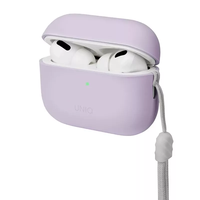 UNIQ Lino custodia in silicone per AirPods Pro 2ª generazione - lilla lavanda
