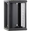 DSIT rack server da parete 9U 10 pollici con porta in vetro, 312x310x486 mm, nero