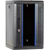 DSIT rack server da parete 9U 10 pollici con porta in vetro, 312x310x486 mm, nero