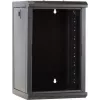 DSIT rack server da parete 9U 10 pollici con porta in vetro, 312x310x486 mm, nero