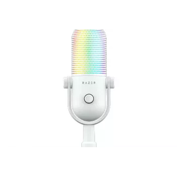 Microfono a condensatore RAZER Seiren V3 Chroma 32-bit DSP USB con illuminazione RGB - bianco