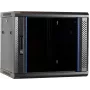 Armadio server a parete DSIT DS6409 9U con porta in vetro, 600x450x500 mm, nero