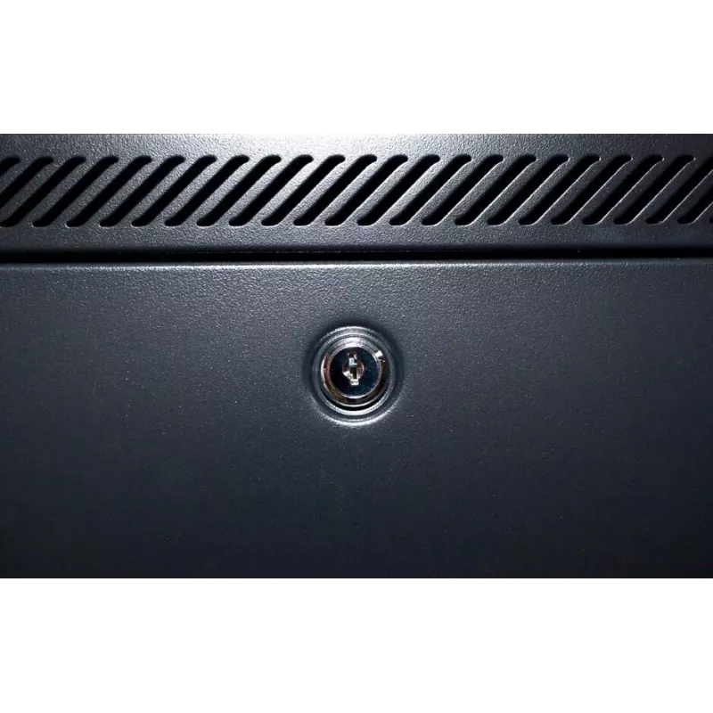 Armadio server a parete DSIT DS6409 9U con porta in vetro, 600x450x500 mm, nero