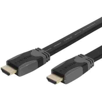 Cavo HDMI High Speed Vivanco 15m con Ethernet - 4K 30Hz, 3D, ARC, connettori placcati oro, nero