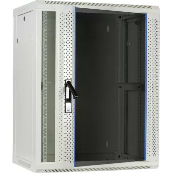 Armadio server a parete DSIT 15U con porta in vetro, bianco, 600x450x770 mm (DS6415W)