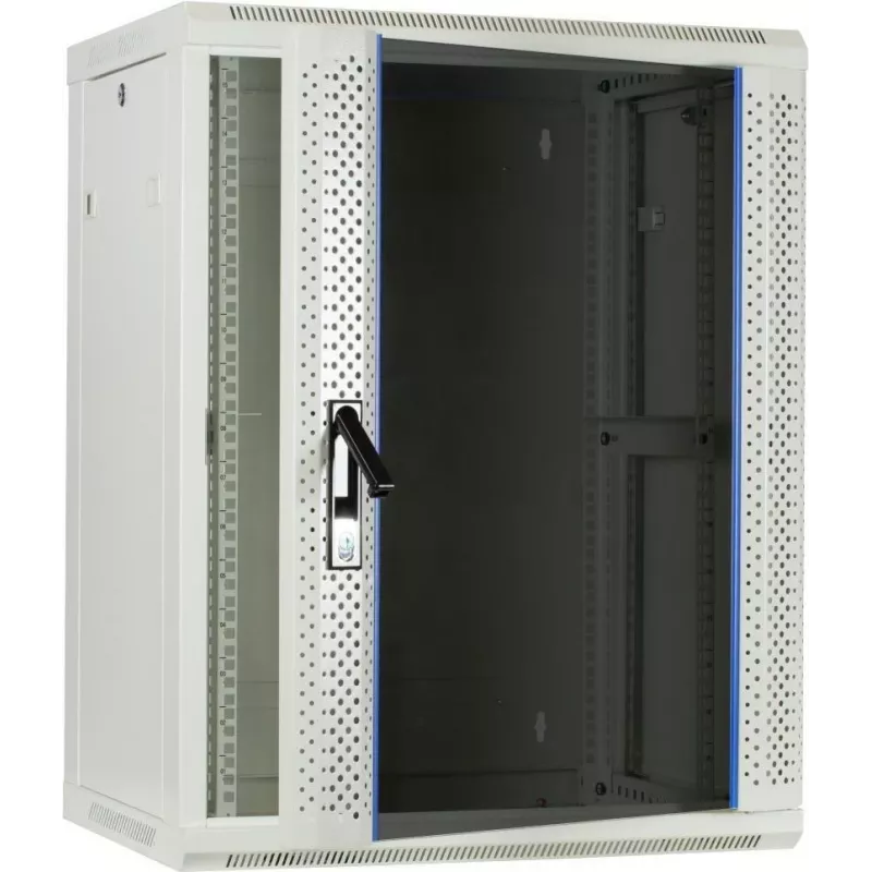 Armadio server a parete DSIT 15U con porta in vetro, bianco, 600x450x770 mm (DS6415W)