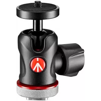 Testa a sfera Manfrotto MH492LCD-BH per slitta flash fotocamera, nero