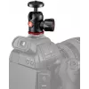 Testa a sfera Manfrotto MH492LCD-BH per slitta flash fotocamera, nero