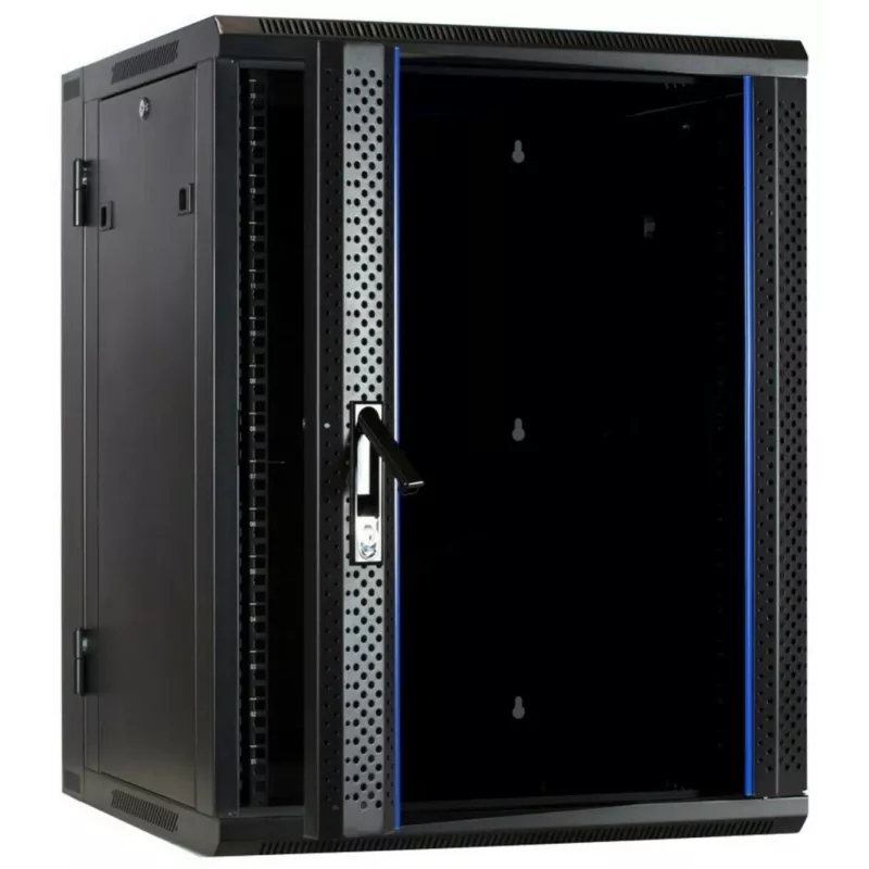 DSIT DS6615-DOUBLE armadio server a parete reversibile con porta in vetro, larghezza 600 mm