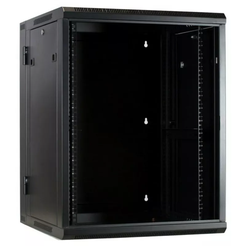 DSIT DS6615-DOUBLE armadio server a parete reversibile con porta in vetro, larghezza 600 mm