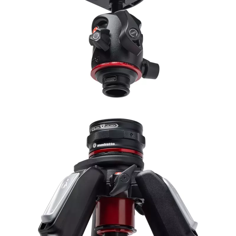 Treppiede in carbonio Manfrotto MK055CXPRO4BHQR con testa a sfera
