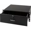 Cassetto portadocumenti con serratura DS-IT 4U per montaggio rack in acciaio nero (DS-DR04)