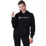 Felpa con cappuccio Champion donna nero 117529 KK001 M
