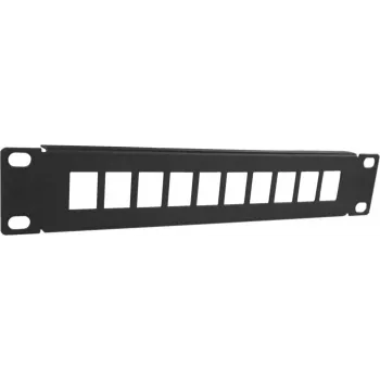 Patch panel keystone UTP non caricato DSIT DS10-Patch-10UTP 10 porte, montaggio rack 1U 19