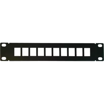 Patch panel keystone UTP non caricato DSIT DS10-Patch-10UTP 10 porte, montaggio rack 1U 19