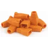 DSIT Danicom Guaina RJ45 arancione, confezione da 10 – fermacavo senza ganci per cavi Ethernet