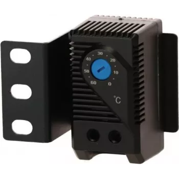 DSIT DS-Therm Termostato bimetallico per controllo ventole, 0-60°C, guida DIN, contatto NO