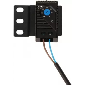 DSIT DS-Therm Termostato bimetallico per controllo ventole, 0-60°C, guida DIN, contatto NO