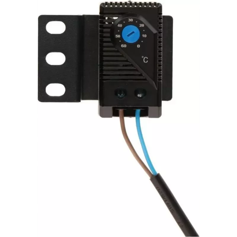 DSIT DS-Therm Termostato bimetallico per controllo ventole, 0-60°C, guida DIN, contatto NO