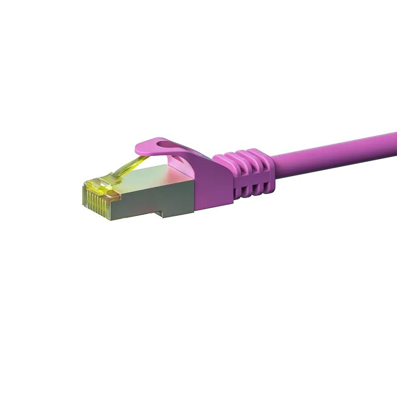 DSIT Cavo di rete Cat.7 S/FTP (PiMF) RJ45, rosa, 15m
