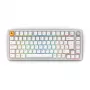 Glorious GMMK Pro tastiera meccanica, 75% pre-assemblata, layout ISO UK, bianco