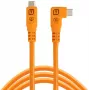Tether Tools TetherPro Optima 10G cavo angolare USB-C a USB-C, 1,8 m, arancione (CUC06RTG2-ORG)