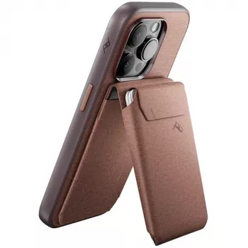 Peak Design Mobile Wallet SlimLink porta carte magnetico con supporto per MagSafe, Adobe Red