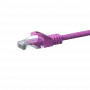 DSIT Cat 6 cavo patch di rete U/UTP, 2 m, rosa, CCA, RJ45, 1 Gbps, 250 MHz