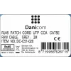 DSIT CAT 5e cavo di rete U/UTP, 2 m, grigio, CCA