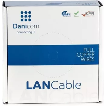DSIT DANICOM CAT5E UTP 50m PVC Fca cavo di rete DC-UTP5E-50-FCA