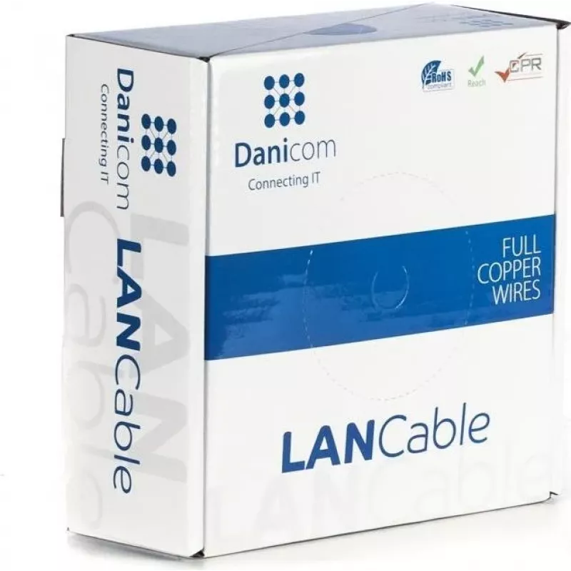 DSIT DANICOM CAT5E UTP 50m PVC Fca cavo di rete DC-UTP5E-50-FCA