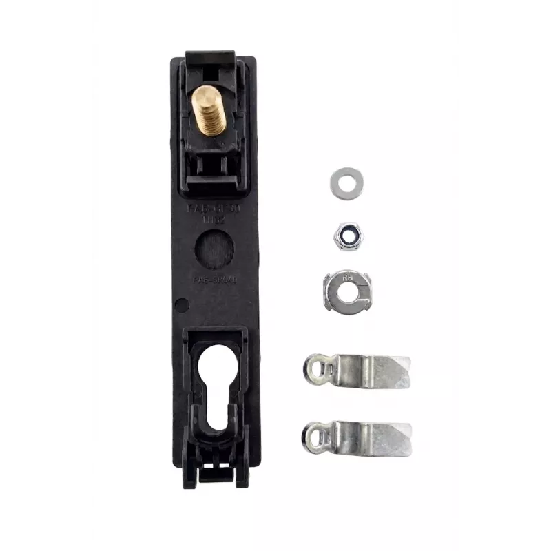 DSIT DS-EUROLOCK serratura a mezzo cilindro profilo europeo per armadi server, nichelata, con chiavi diverse, 2 chiavi