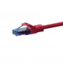 DSIT CAT6a U/UTP 100% rame cavo patch Ethernet, 15m, rosso, 10Gbps, 500MHz, RJ45, Snagless