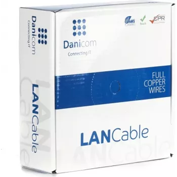 DSIT DANICOM CAT6A U/UTP 50m cavo a conduttore massiccio - LSZH (Dca) - 10GBase-T, 500MHz