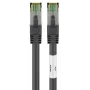 DSIT Cat8 S/FTP PiMF cavo patch di rete RJ45, 0,5 m, nero, 40 Gbit/s