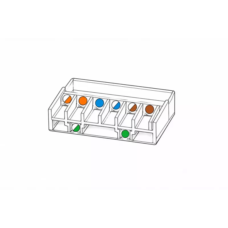 DSIT connettore maschio di rete FTP RJ45 CAT6 per cavi flessibili - 10 pz.