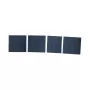 DSIT pannelli di copertura per case a guida DIN 3U, confezione da 4, grigio