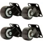 DSIT DS-Castor-A ruote per armadi server, 4 pezzi, 4 girevoli