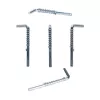DSIT DS-LP perno di sicurezza a sgancio rapido con molla, diametro 8 mm, lunghezza utile 45 mm, acciaio zincato