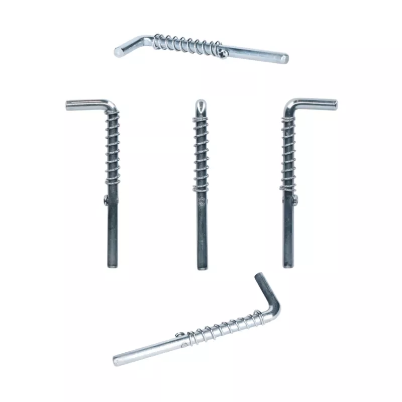 DSIT DS-LP perno di sicurezza a sgancio rapido con molla, diametro 8 mm, lunghezza utile 45 mm, acciaio zincato