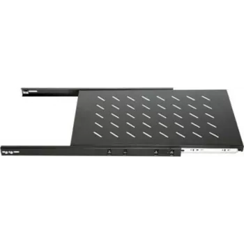 DSIT DS-UH45 ripiano estraibile per armadi a parete profondi 450 mm, 1U, portata 25 kg, nero