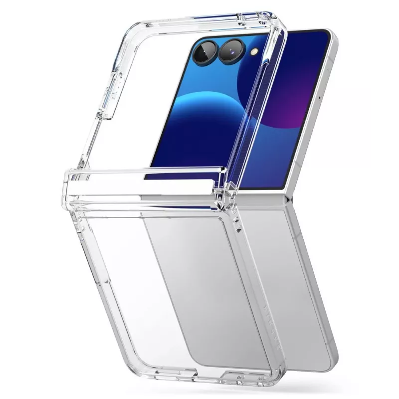 Ringke Fusion Flap cover trasparente per Galaxy Z Flip 8 con protezione cerniera
